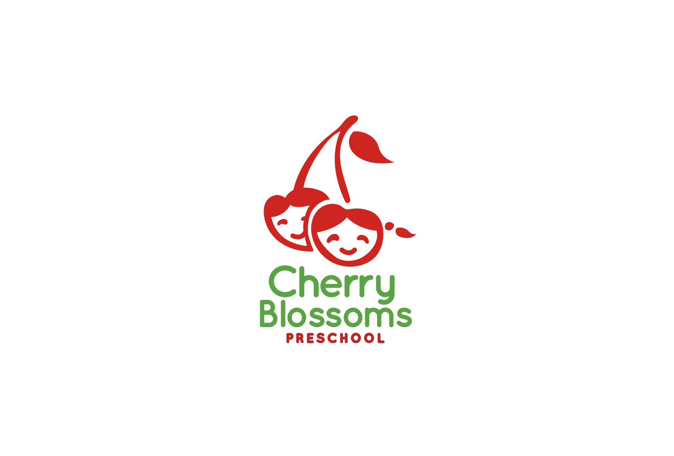 Toys Logo - Cherry Blossoms PreSchool Logo Design