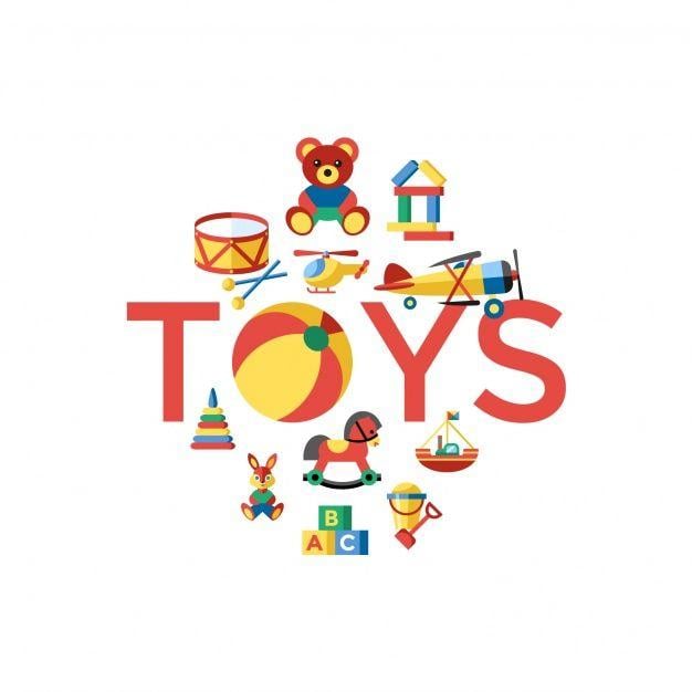 Toys Logo - Beautiful toys background Vector