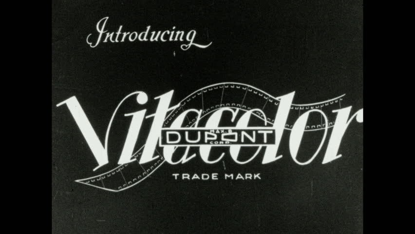 1930s Logo - 1930s: Logo For Introducing Vitacolor Stock Footage Video (100% Royalty Free) 1022370217