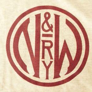 1930s Logo - Details about N&W NORFOLK & WESTERN RAILWAY SHIRT, 1930s LOGO, GREY, SIZE 2XL, XXL NEW