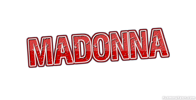Madonna Logo - Madonna Logo | Free Name Design Tool from Flaming Text