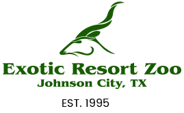 Zoo Logo - The Exotic Resort Zoo - Texas Hill Country Cabins - Johnson City, TX