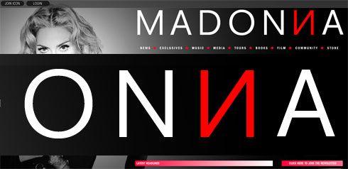 Madonna Logo - A new logo at Madonna.com - MadonnaTribe