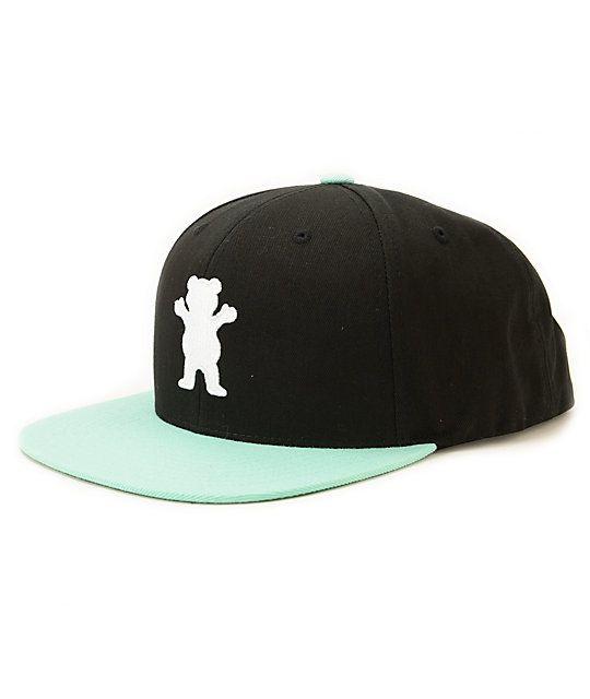 Snapback Logo - Diamond Supply Co. X Grizzly OG Logo Black Snapback Hat