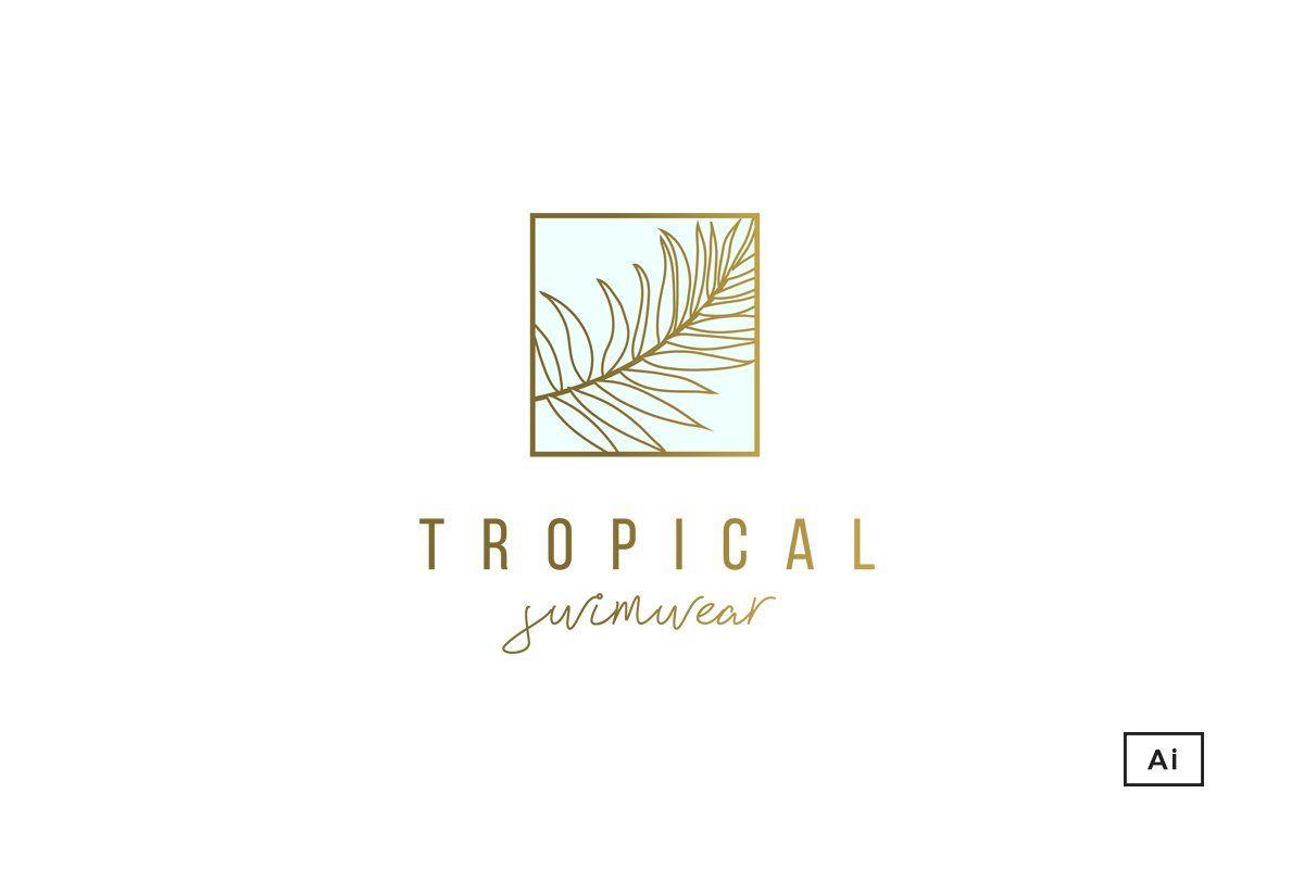 Palm Logo - Tropical Palm Logo Template