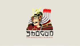 Shogun Logo - Logo Design Sample. Shogun logo. Sushi logo design. Corporate