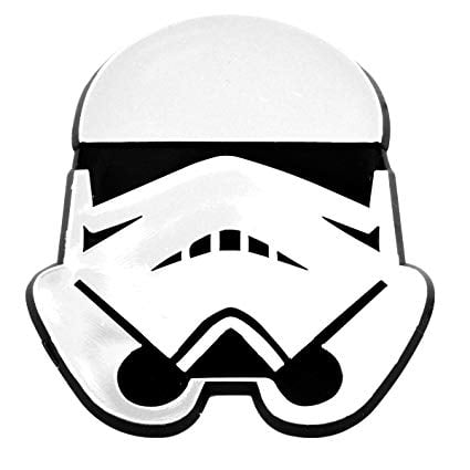 Stormtrooper Logo - Stormtrooper Helmet Chrome Auto Emblem - 3.25