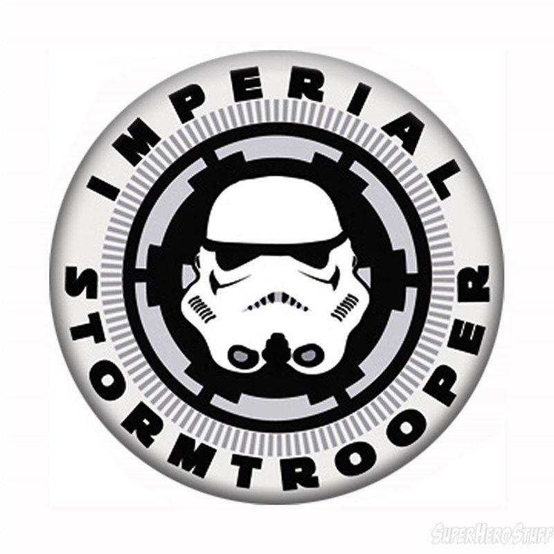 Stormtrooper Logo - Star Wars Imperial Stormtrooper Mask and Logo Button | star wars ...