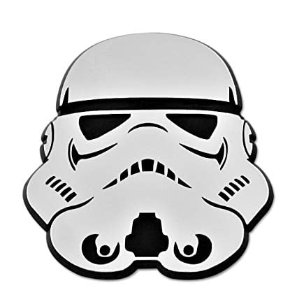Stormtrooper Logo - Stormtrooper Pilot Helmet Chrome Auto Emblem - 3