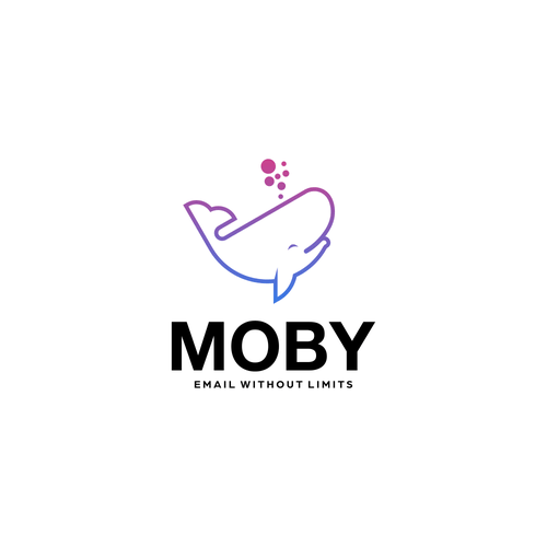 Moby Logo - Moby - whale of a logo for the first Peer to Peer Email - MobyMail ...