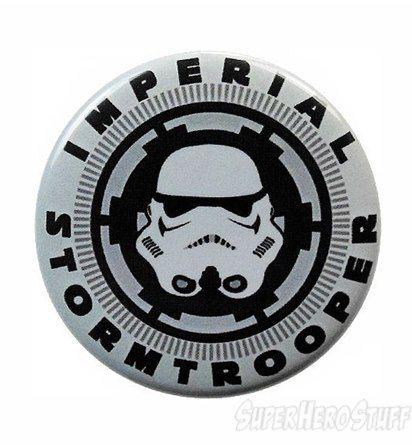 Stormtrooper Logo - Star Wars Imperial Stormtrooper Mask and Logo Button