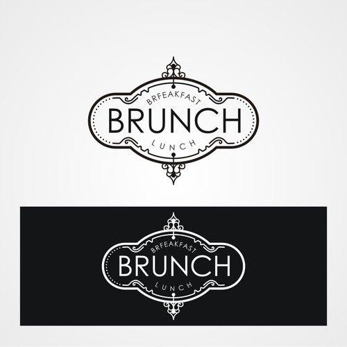 Brunch Logo - Vintage style logo for a brunch restaurant. Logo design contest
