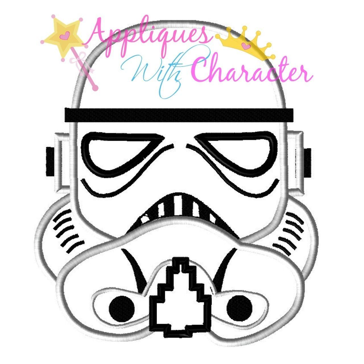 Stormtrooper Logo - Stormtrooper Helmet Applique Design