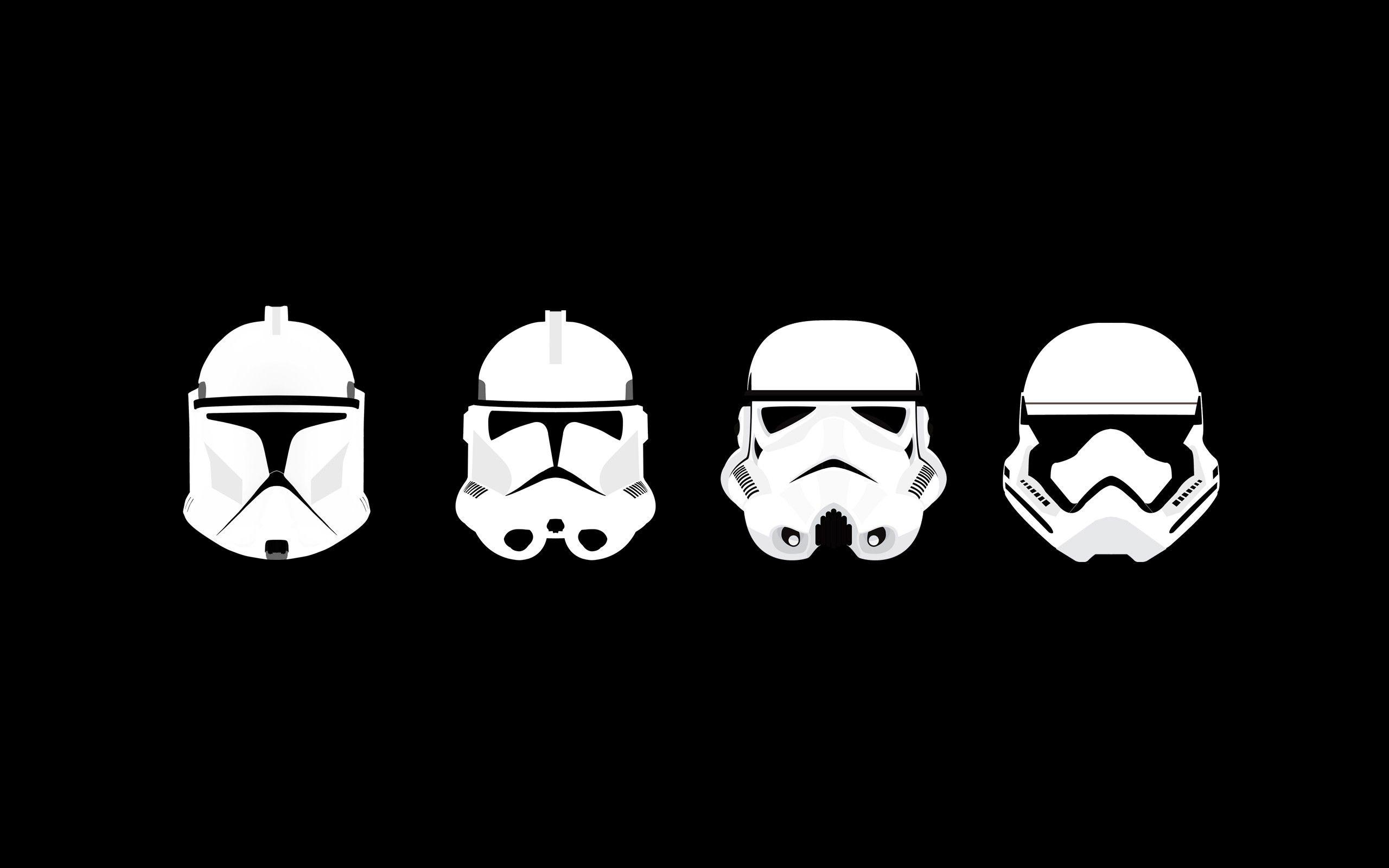 Stormtrooper Logo - Wallpaper : illustration, Star Wars, minimalism, text, logo, helmet ...