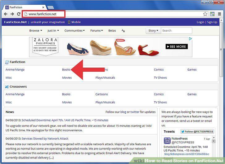 Fanfiction.net Logo - How to Read Stories on FanFiction.Net: 6 Steps (with Pictures)