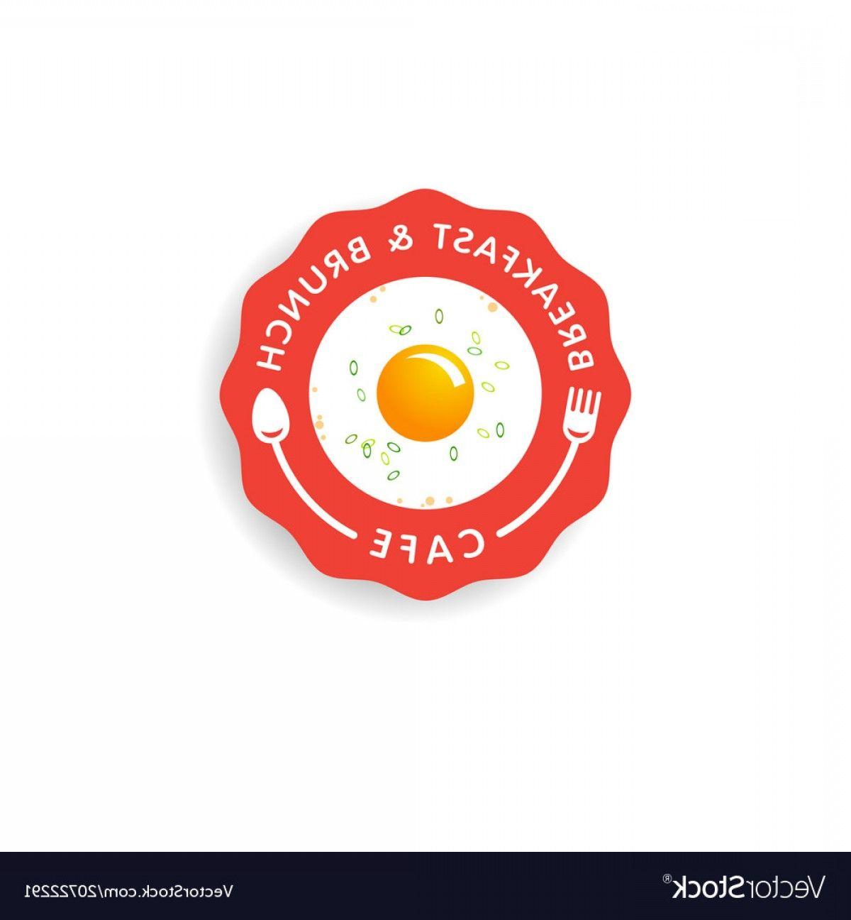 Brunch Logo - Logo Breakfast Brunch Cafe Fast Food Morning Vector