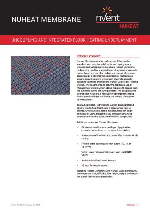 Nuheat Logo - Nuheat Cable & Nuheat Membrane - The integrated electric floor ...