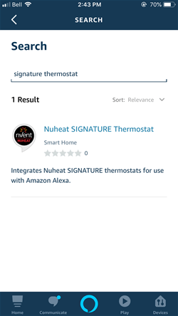 Nuheat Logo - Works With Amazon Alexa