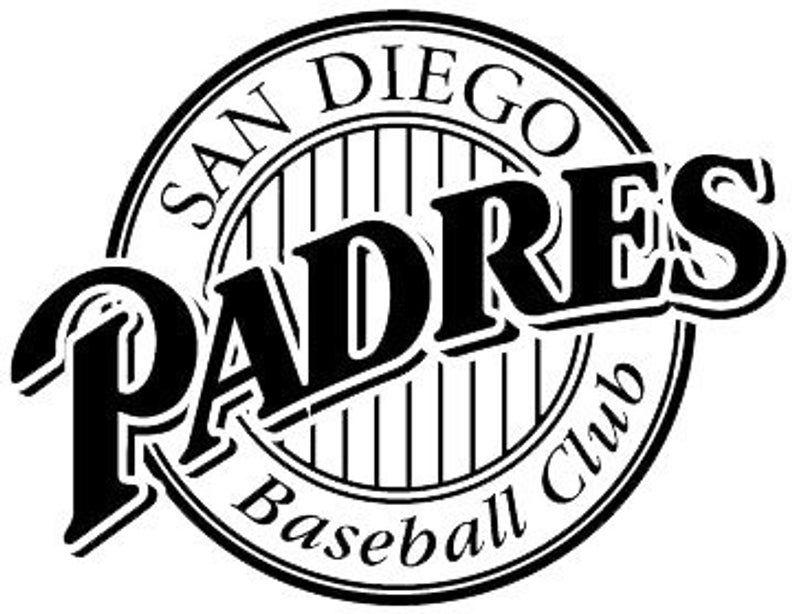 Paders Logo - San Diego Padres logo MLB sticker vinyl decal wall art 260