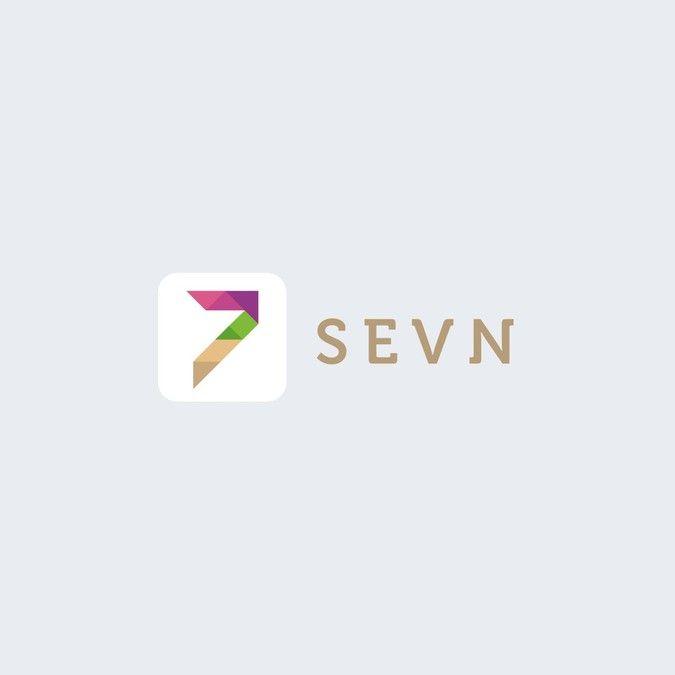 Sevn Logo - Web 2.0 style logo for social network type application. | Logo ...