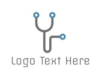 Stethoscope Logo - Electronic Stethoscope Logo
