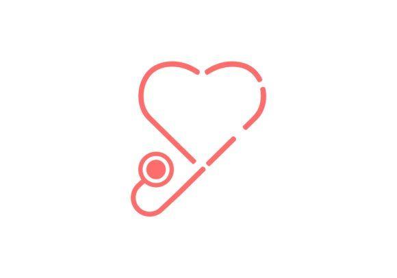Stethoscope Logo - Stethoscope heart, medical logo