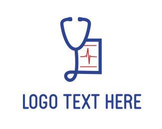 Stethoscope Logo - Blue Stethoscope Logo