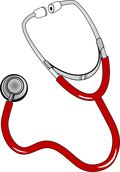 Stethoscope Logo - Stethoscope - Red Clip Art at Clker.com - vector clip art online ...