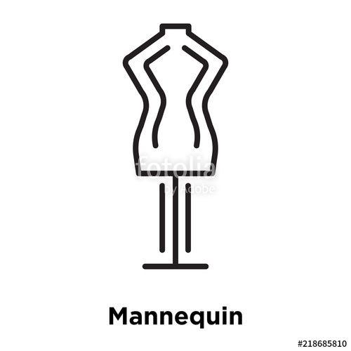 Manikin Logo - Mannequin vector icon isolated on transparent background, Mannequin