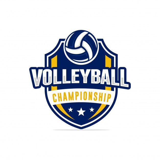 Championship Logo - Volleyball championship logo Vector