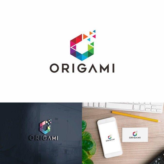 Origami Logo - Origami logo design for a business management platform | Logo design ...