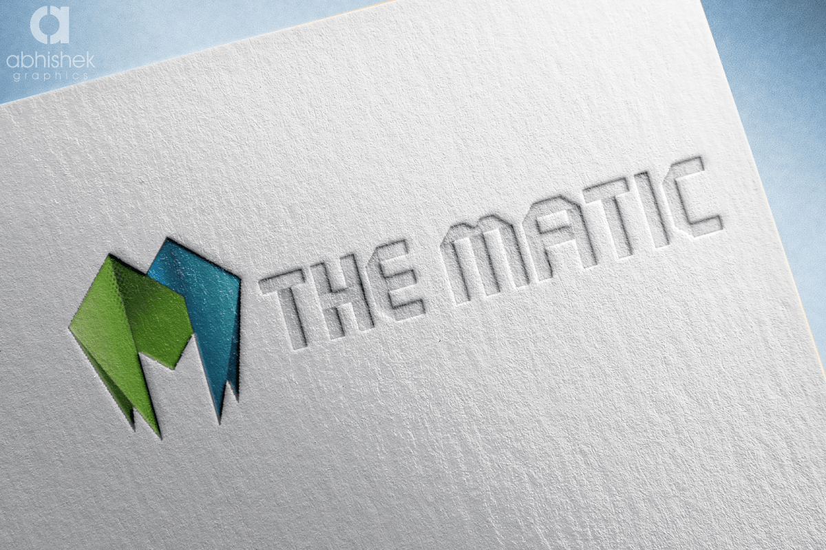 Origami Logo - Origami Logo Design - The Matic USA | Abhishek Graphics Portfolio