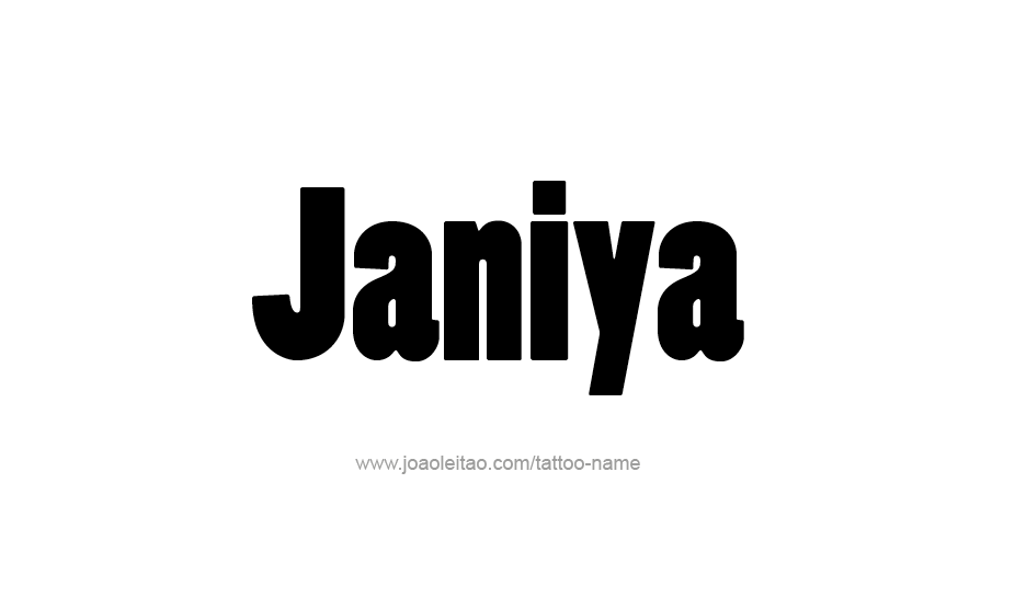 Janiya Logo - Janiya Name Tattoo Designs