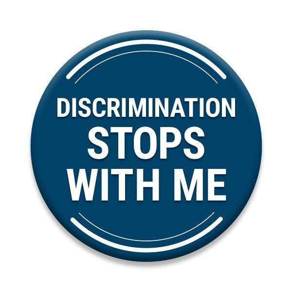 Discrimination Logo - Discrimination Stops With Me Logo - Rebosa