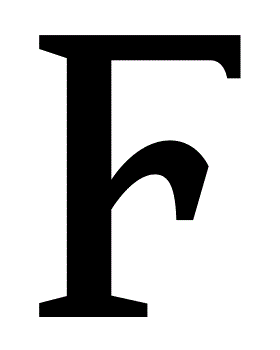 Currency Logo - Franc currency symbol