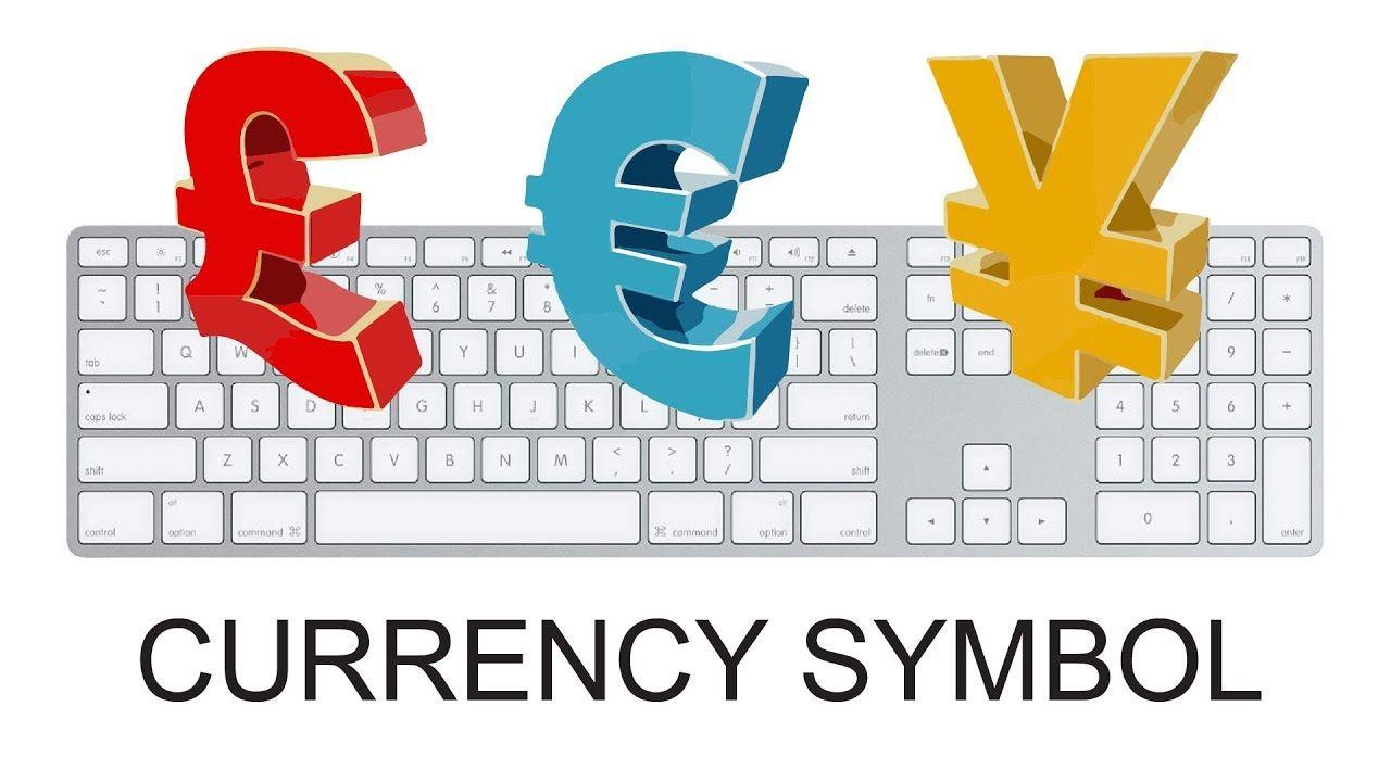 Currency Logo - Keyboard shortcut for currency symbol. How to Make Currency shortcuts
