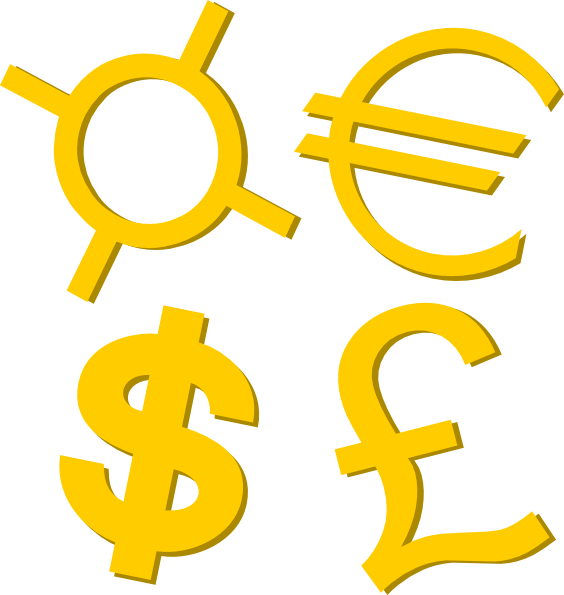 Currency Logo - Gold Currency Symbols Clip Art clip art online