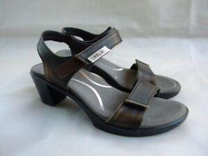 Naot Logo - Details about Naot Heeled Ankle Strap Metal Logo Sandals Size EUR 37 US 6 NEW