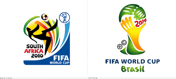 2014 Logo - Brand New: Brazil Mishandles 2014 World Cup Logo