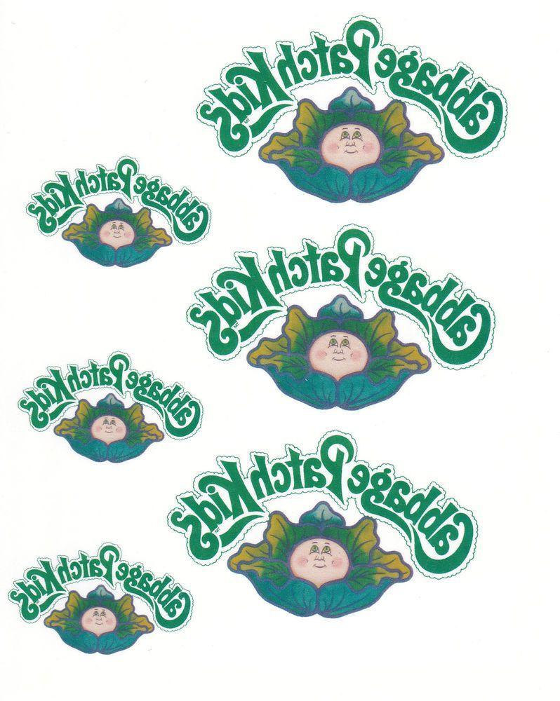 Cabbage Logo - Details about Cabbage Patch Kids logo Iron-on Transfer Sheet - 6 ...