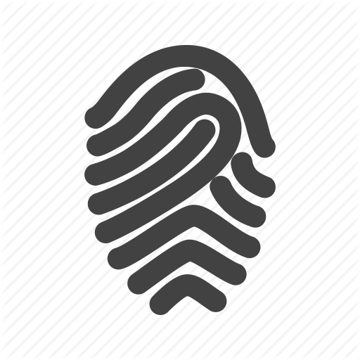 Fingerprint Logo - 'Security Glyph' by IconBaandar Team