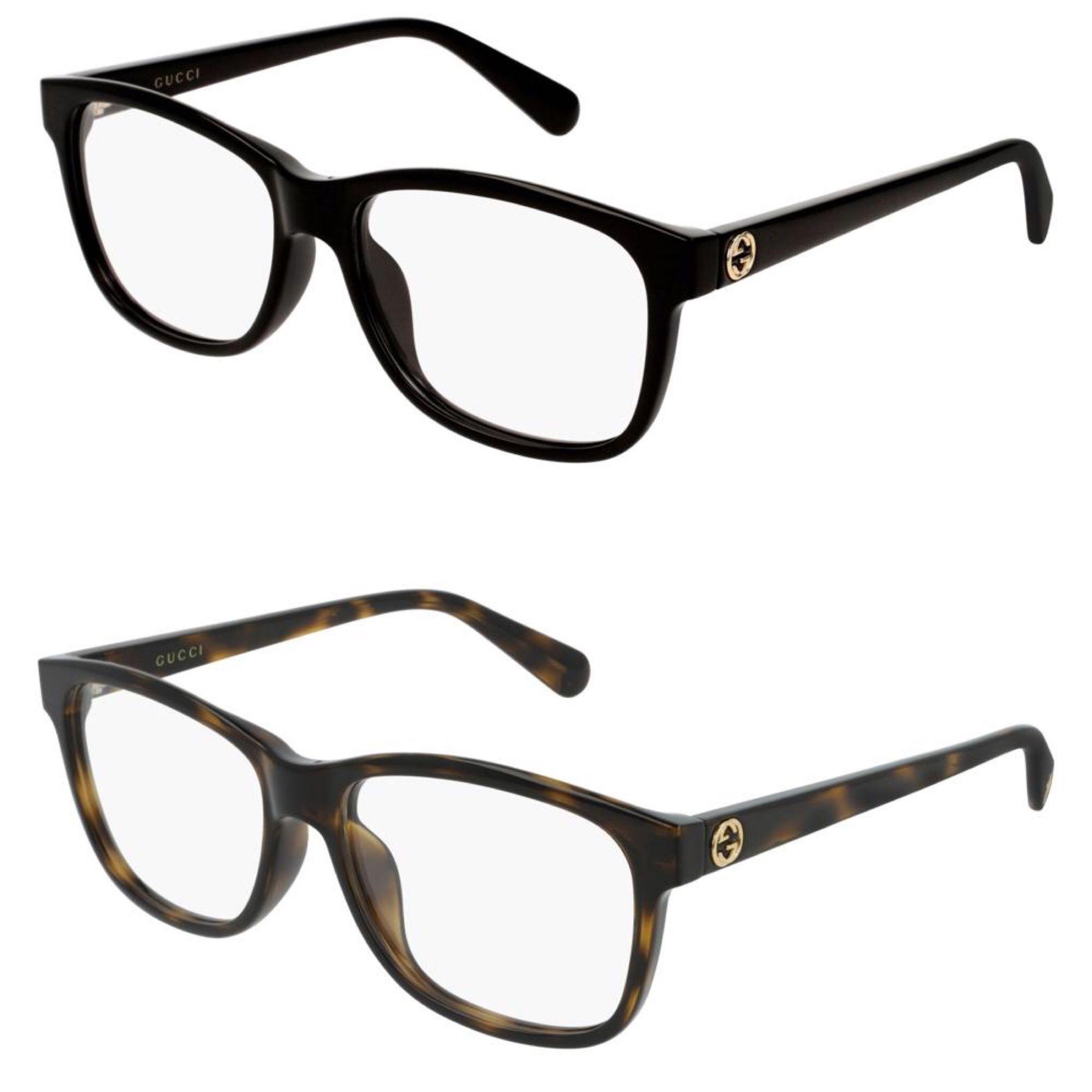Eyeglasses Logo - Gucci 0374OA Thick Rim Logo Eyeglasses Frames (4 Colors)