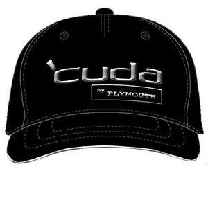 Cuda Logo - Details about Hat Cap W/ Plymouth Cuda Logo / Emblem (Licensed Chrome Liquid Metal)