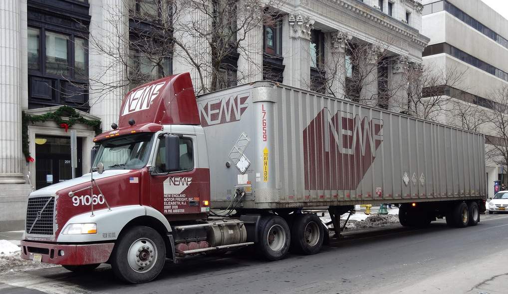 Nemf Logo - New England Motor Freight files for bankruptcy, lays off 98