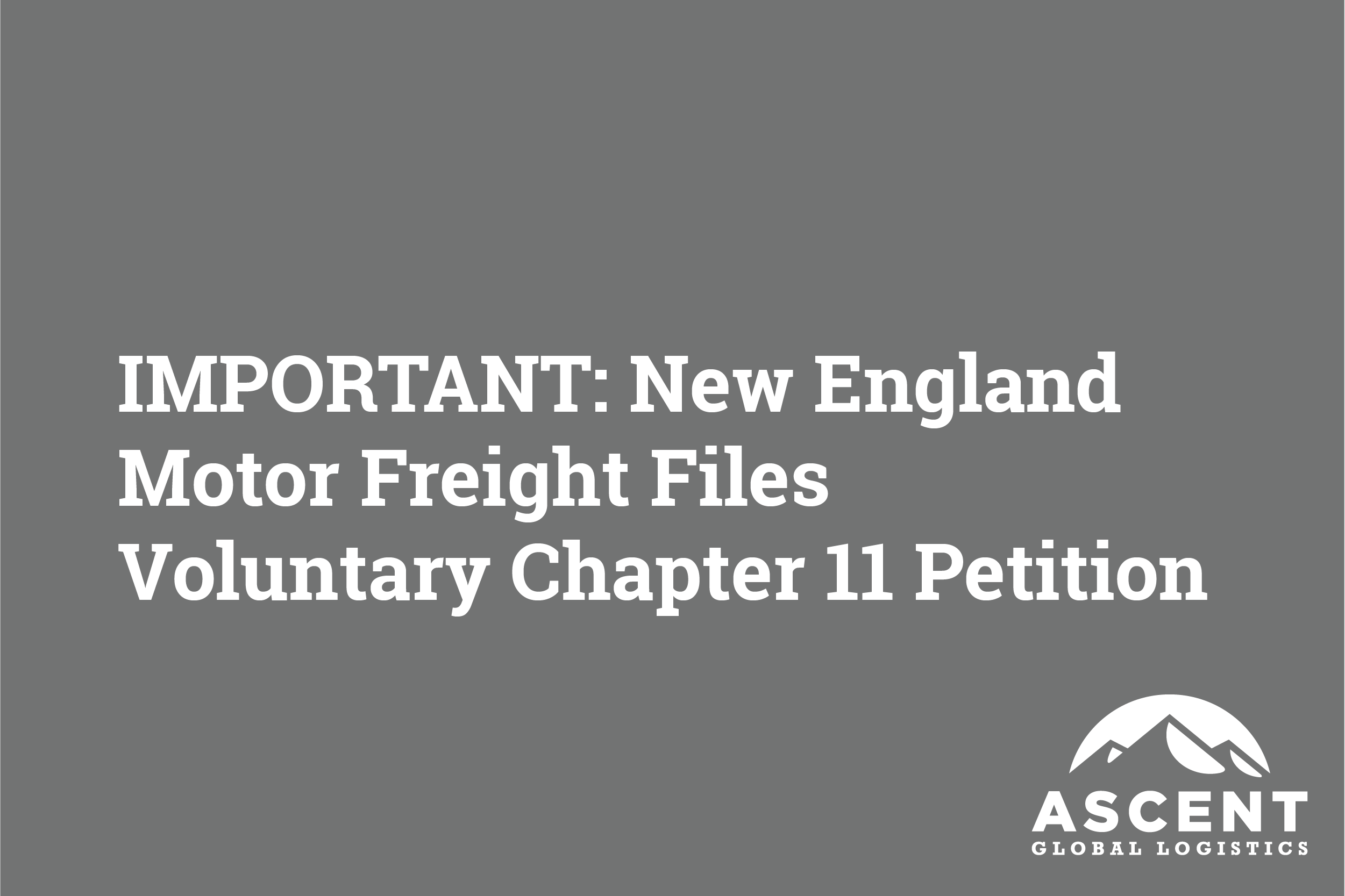 Nemf Logo - IMPORTANT: New England Motor Freight Files Voluntary Chapter 11 Petition