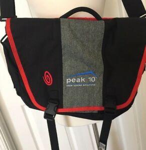 Timbuk2 Logo - TIMBUK2 Unisex Classic Messenger Bag Laptop NWT New Black Red Logo ...