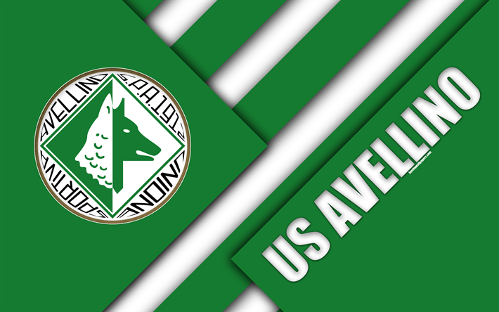 Avellino Logo - Download wallpapers US Avellino 1912 FC, 4k, material design, logo ...