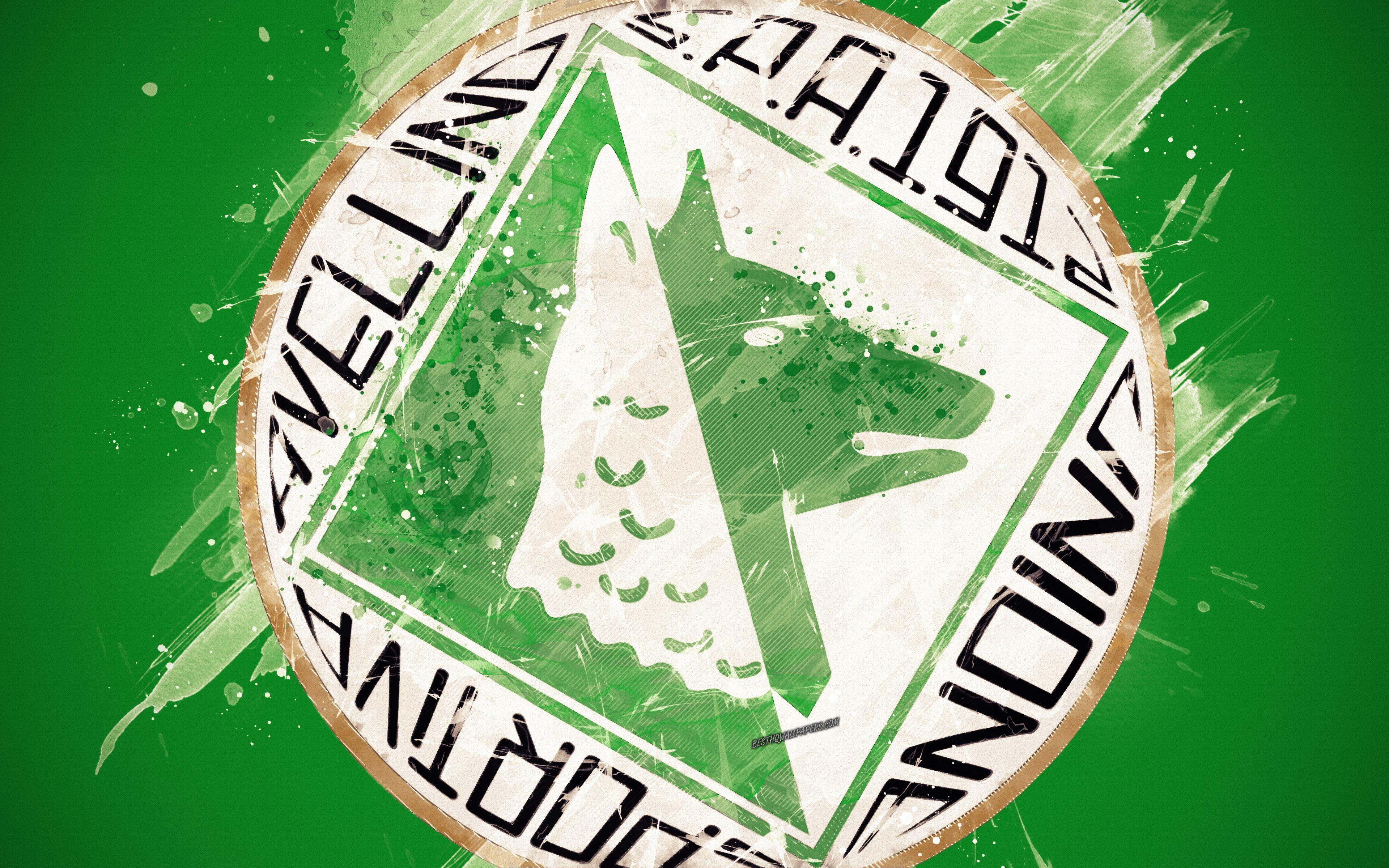 Avellino Logo - Download wallpapers US Avellino 1912, 4k, paint art, creative, logo ...