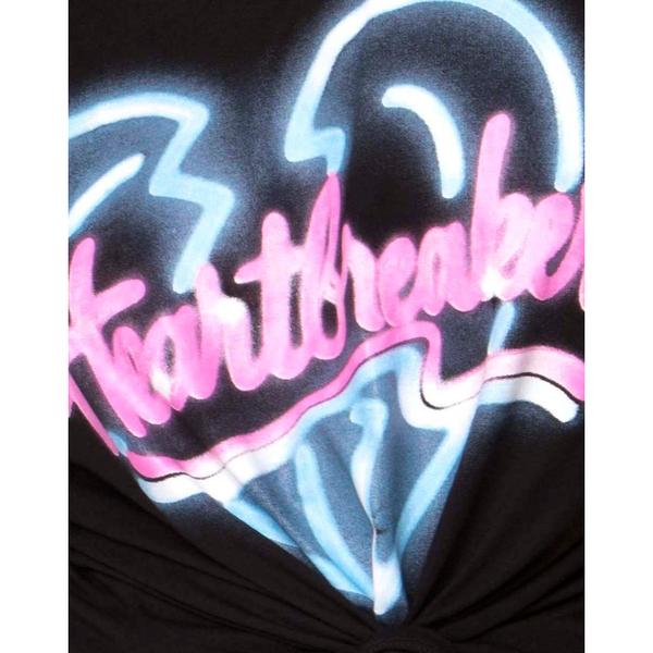 Heartbreaker Logo - MOTEL ROCKS COCO KNOT TOP IN BLACK W/HEARTBREAKER LOGO