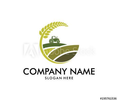 Agronomy Logo - vector logo design for agriculture, agronomy, wheat farm, rural ...